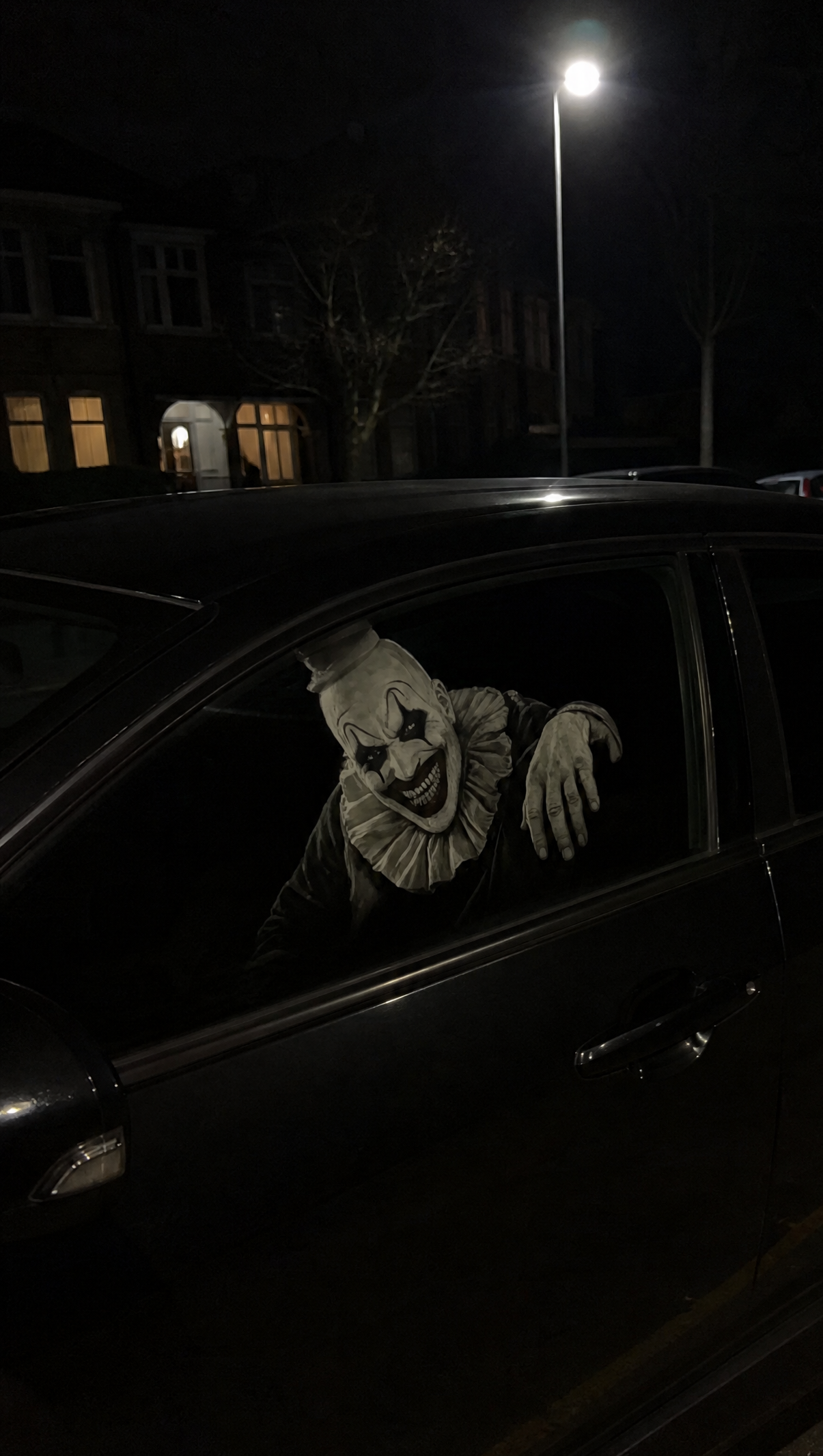 Clown Art Car Window Sticker